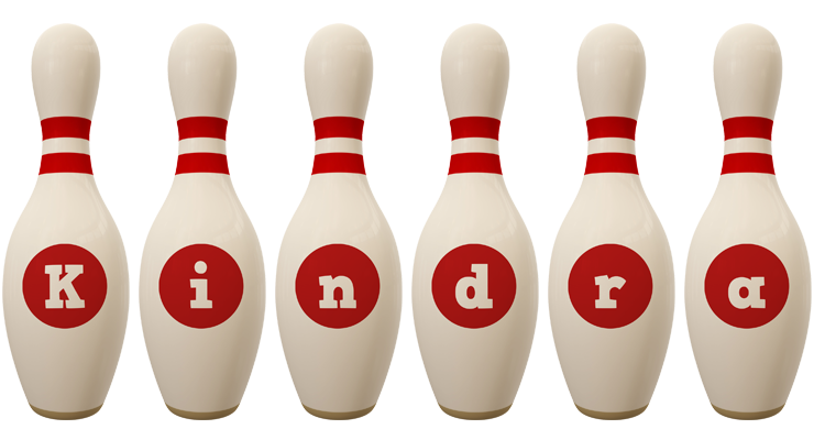 Kindra bowling-pin logo