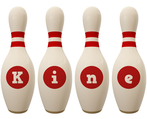 Kine bowling-pin logo
