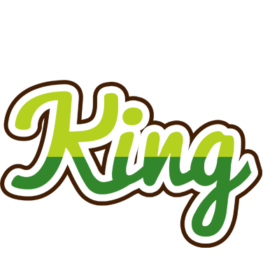 King golfing logo
