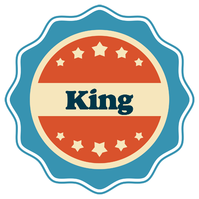 King labels logo