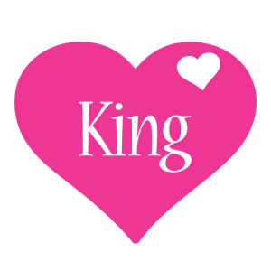 King love-heart logo