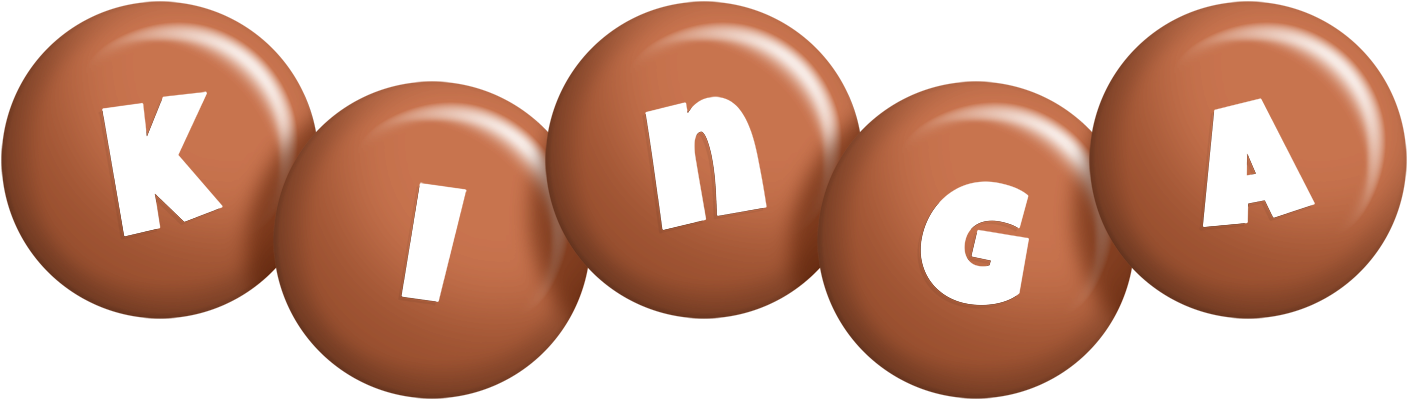 Kinga candy-brown logo