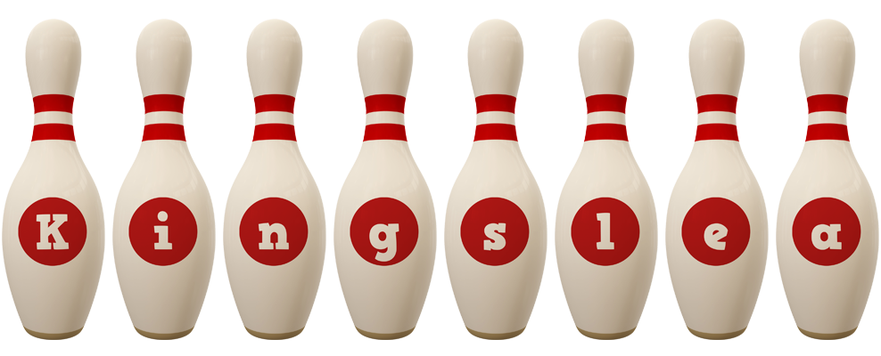 Kingslea bowling-pin logo