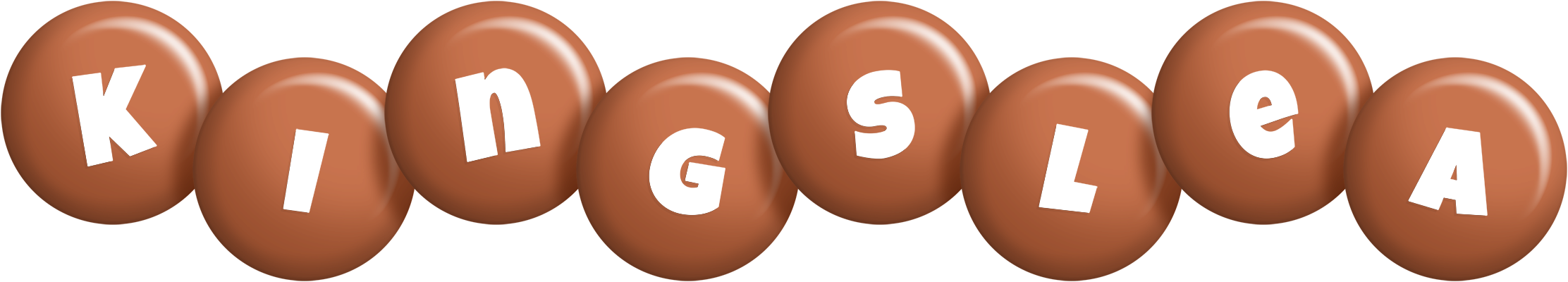 Kingslea candy-brown logo