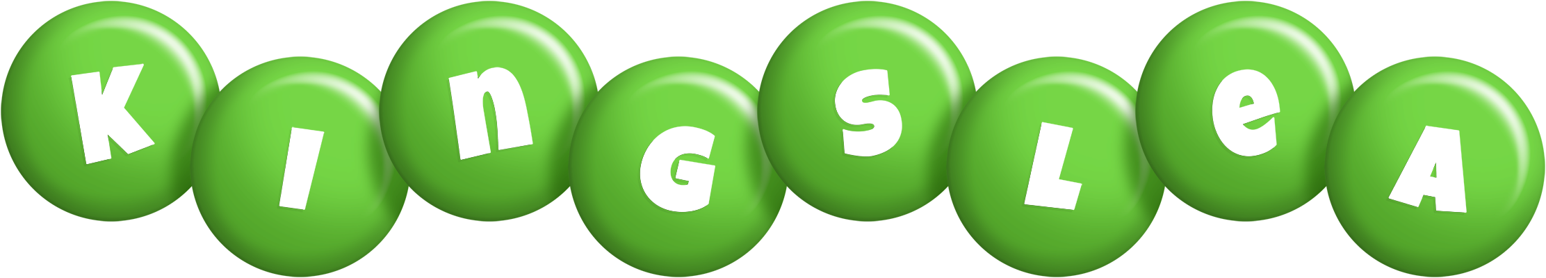 Kingslea candy-green logo