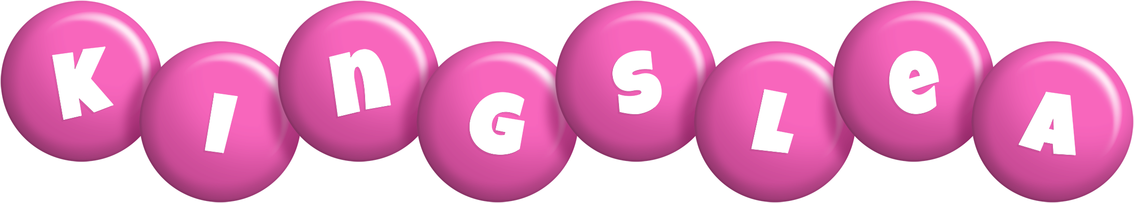 Kingslea candy-pink logo