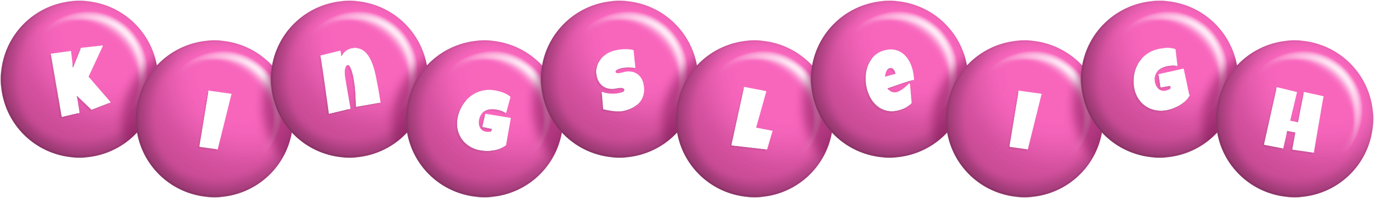 Kingsleigh candy-pink logo