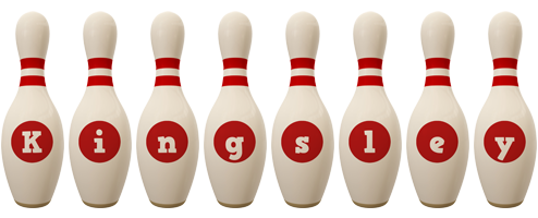 Kingsley bowling-pin logo