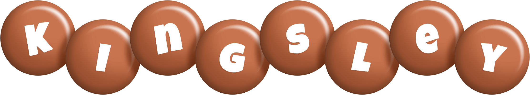 Kingsley candy-brown logo