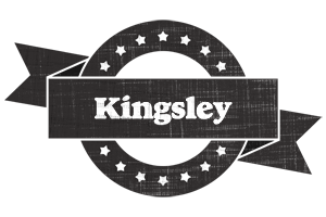 Kingsley grunge logo