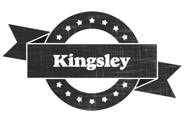 Kingsley grunge logo