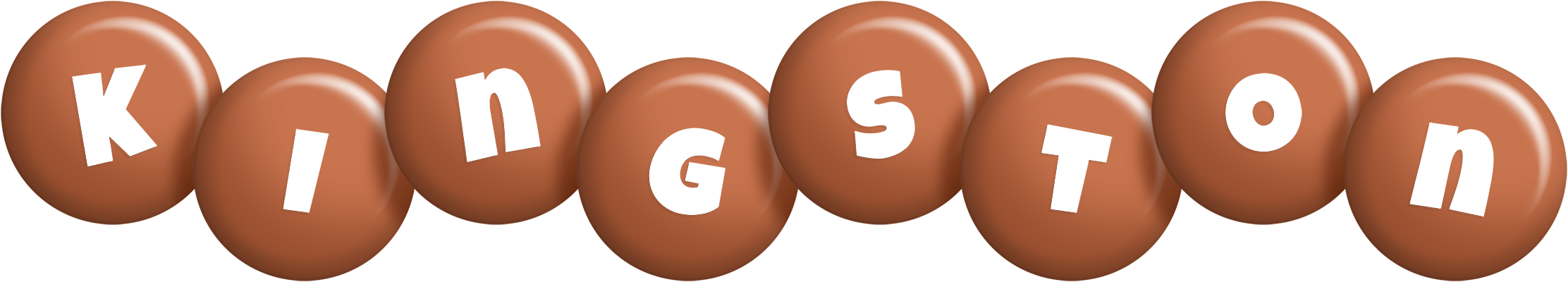Kingston candy-brown logo