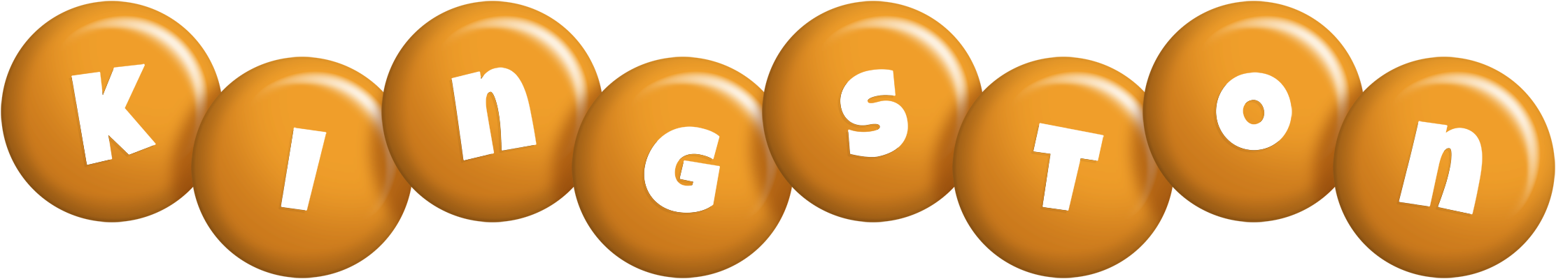 Kingston candy-orange logo
