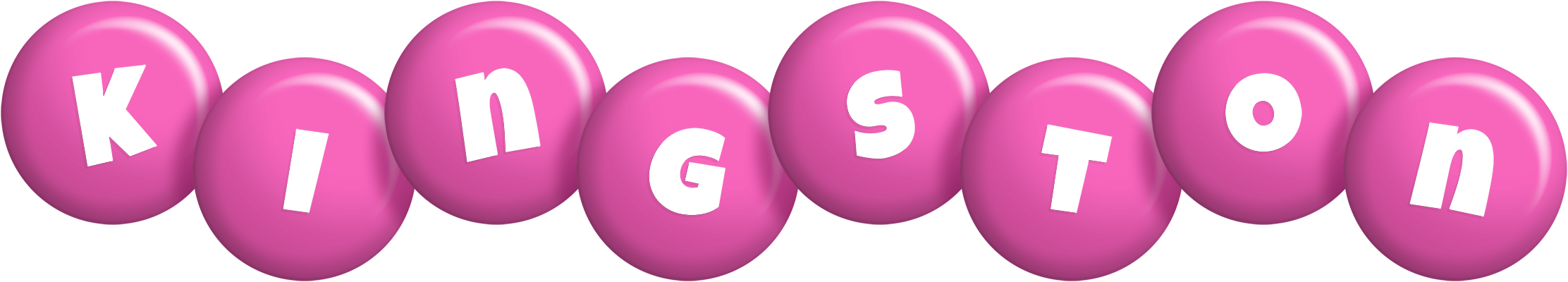 Kingston candy-pink logo
