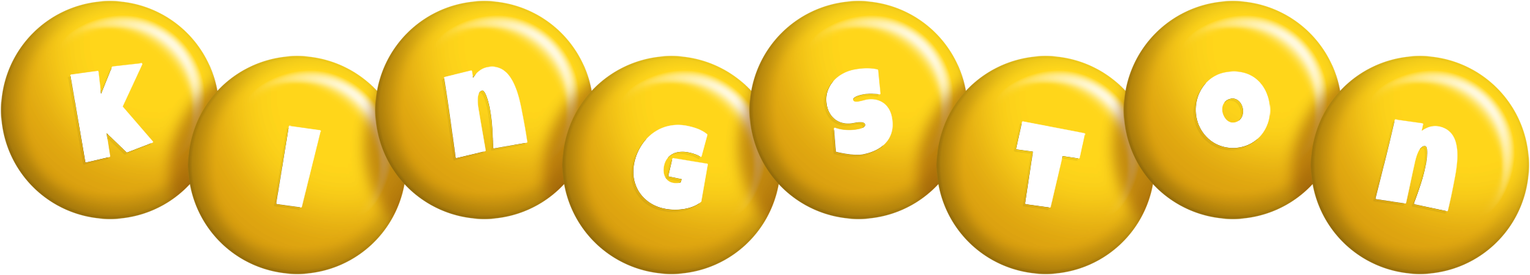 Kingston candy-yellow logo