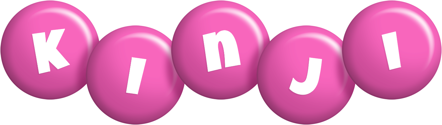 Kinji candy-pink logo