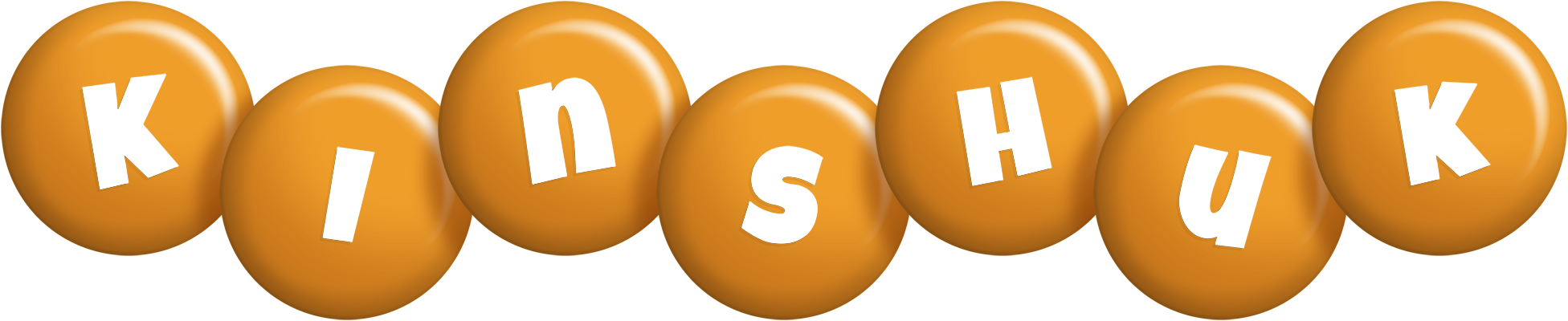 Kinshuk candy-orange logo