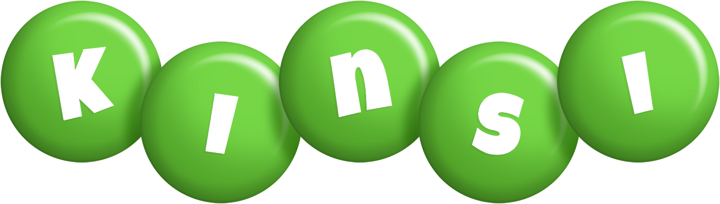 Kinsi candy-green logo