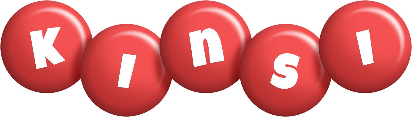 Kinsi candy-red logo