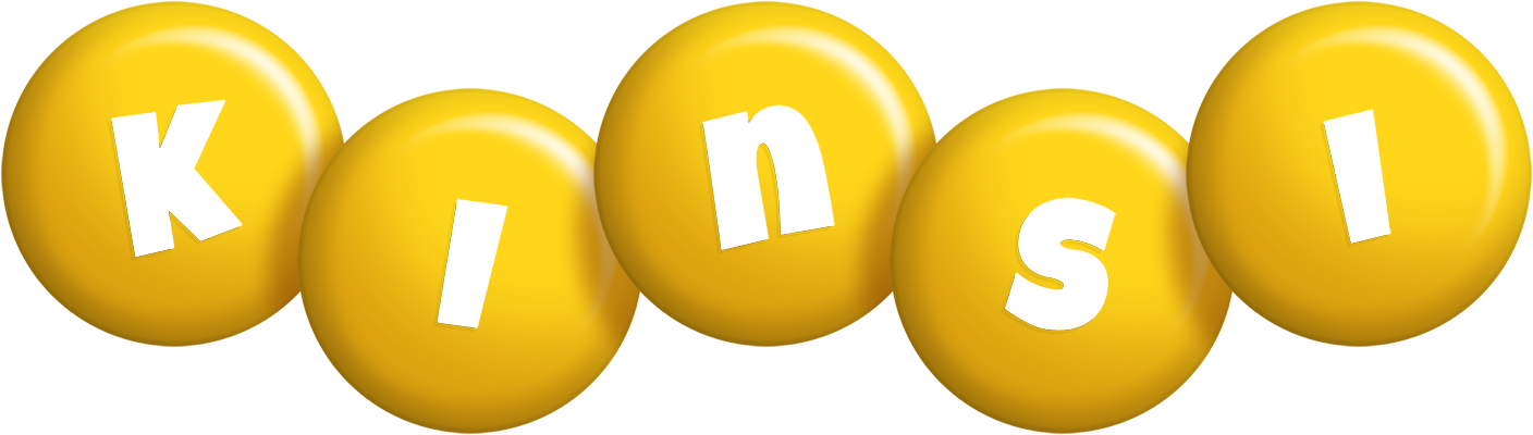Kinsi candy-yellow logo