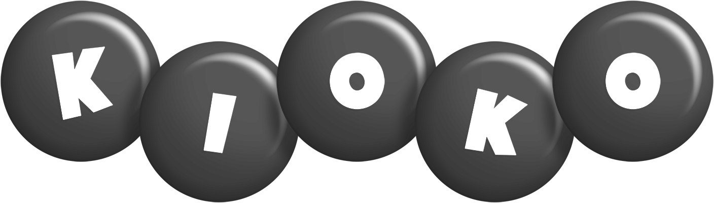 Kioko candy-black logo