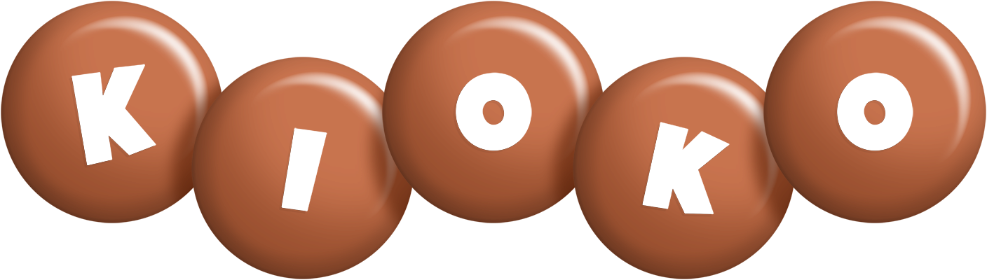 Kioko candy-brown logo
