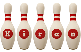 Kiran bowling-pin logo