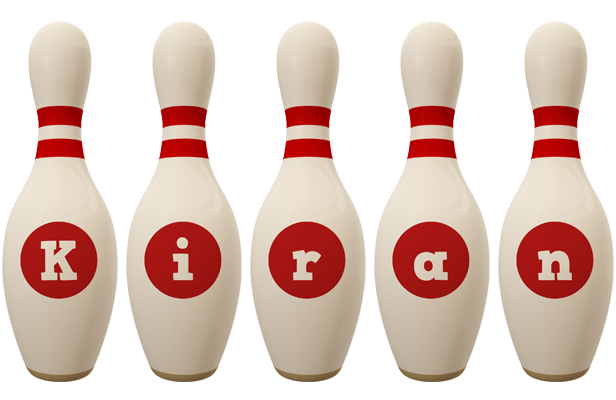 Kiran bowling-pin logo