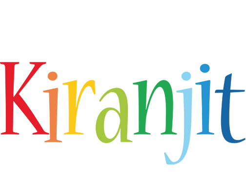 Kiranjit birthday logo