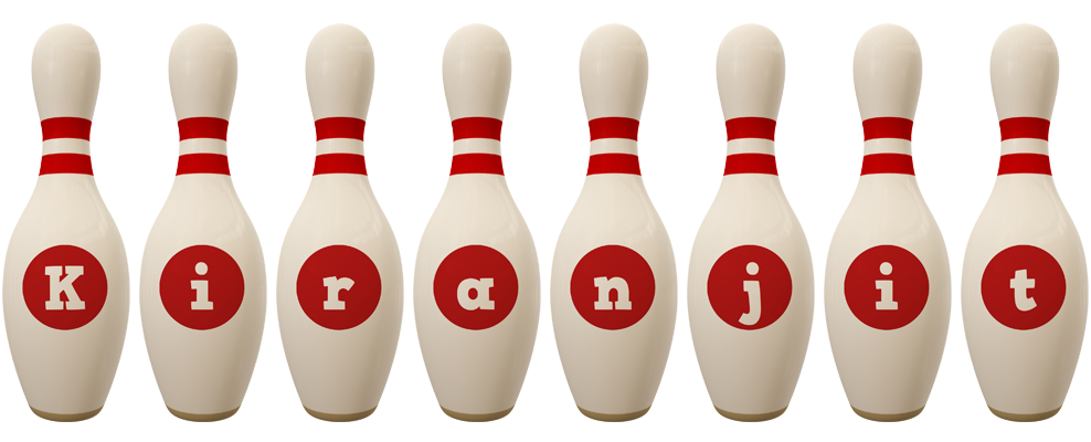 Kiranjit bowling-pin logo