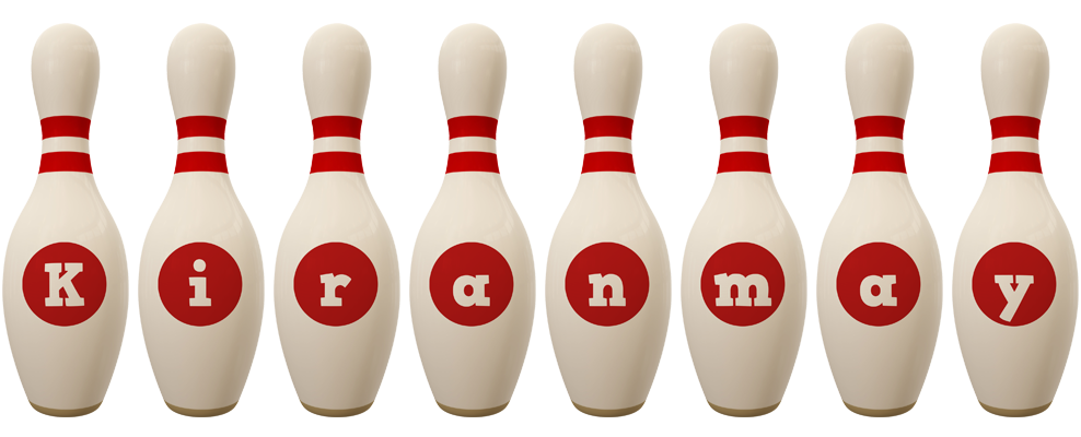 Kiranmay bowling-pin logo