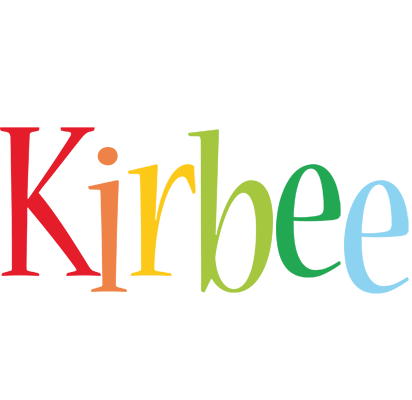 Kirbee birthday logo