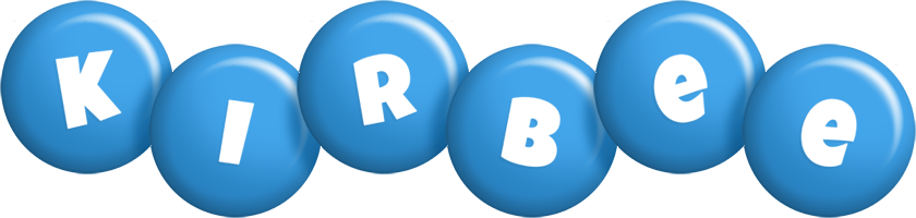 Kirbee candy-blue logo