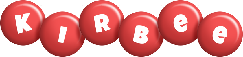 Kirbee candy-red logo