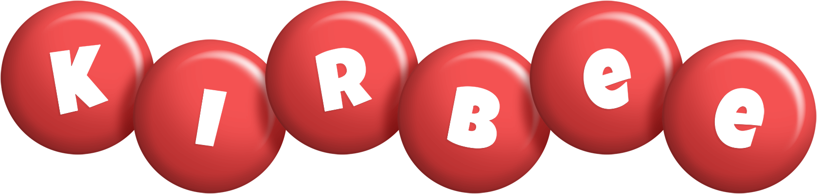Kirbee candy-red logo