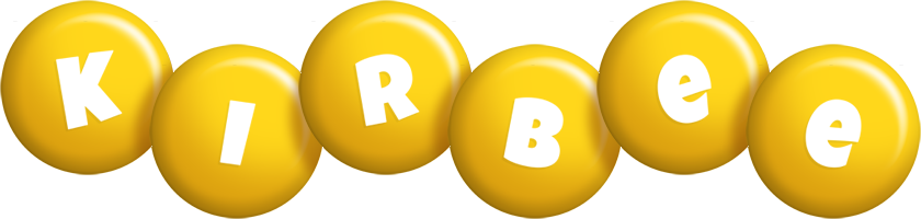 Kirbee candy-yellow logo