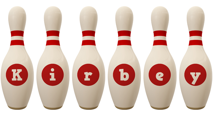Kirbey bowling-pin logo