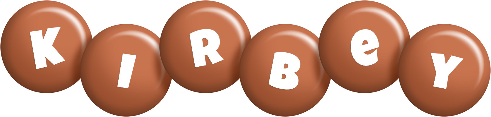 Kirbey candy-brown logo