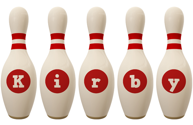 Kirby bowling-pin logo
