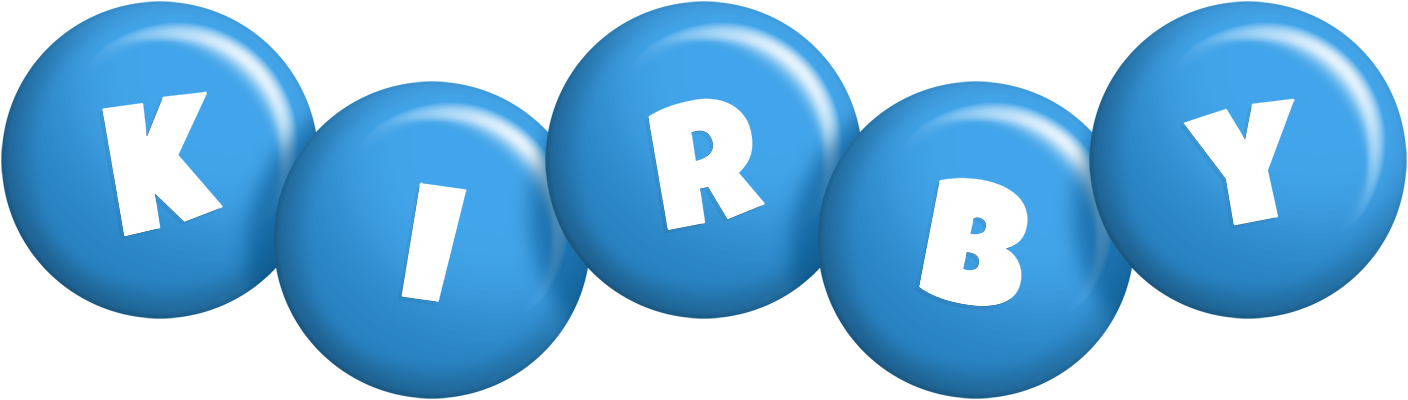 Kirby candy-blue logo
