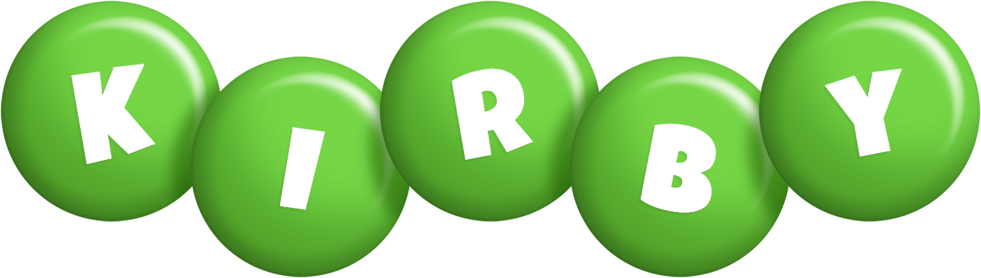 Kirby candy-green logo