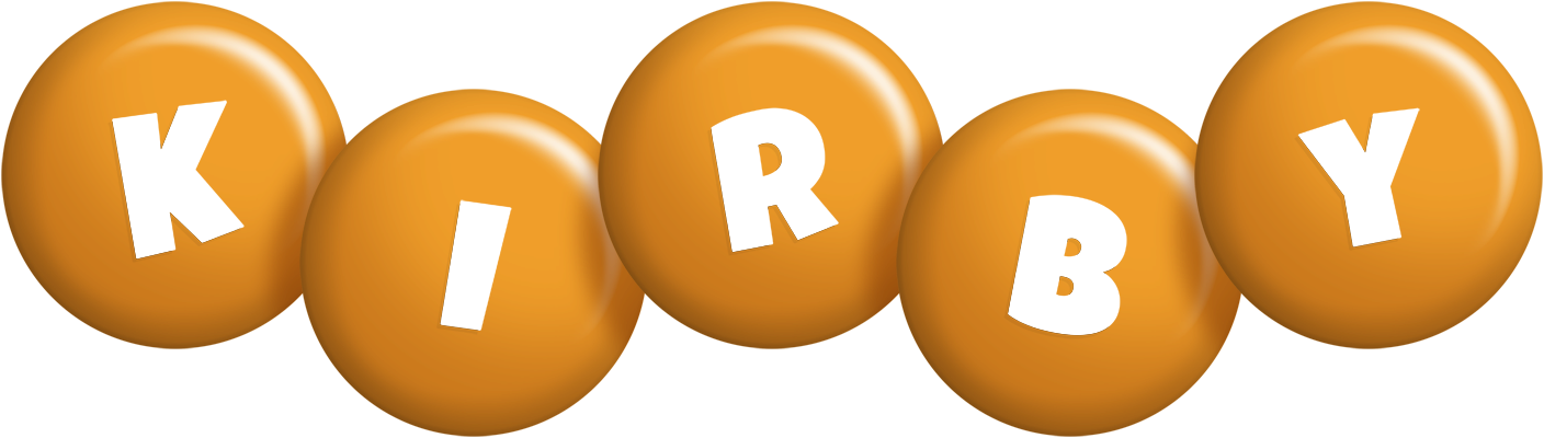 Kirby candy-orange logo