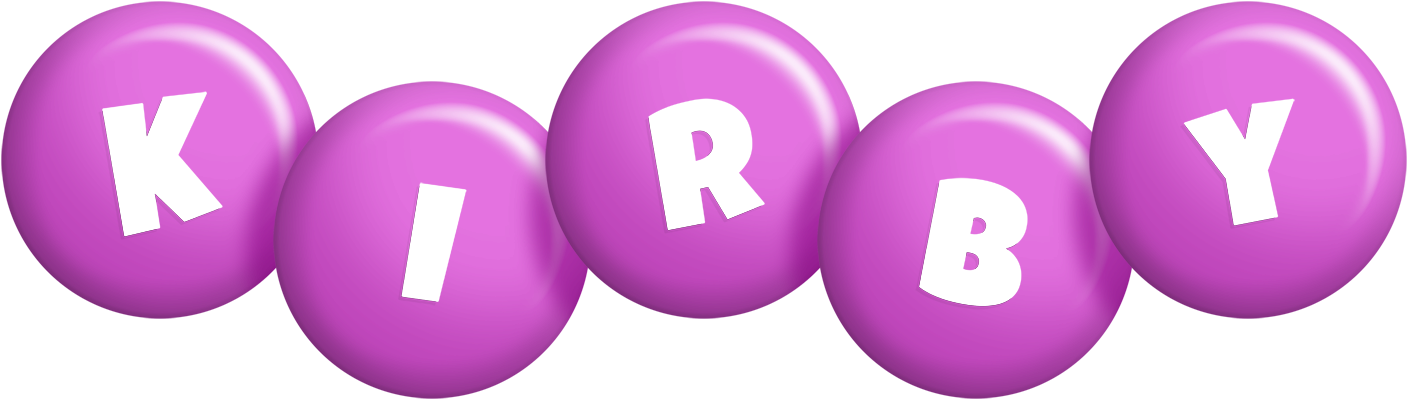 Kirby candy-purple logo