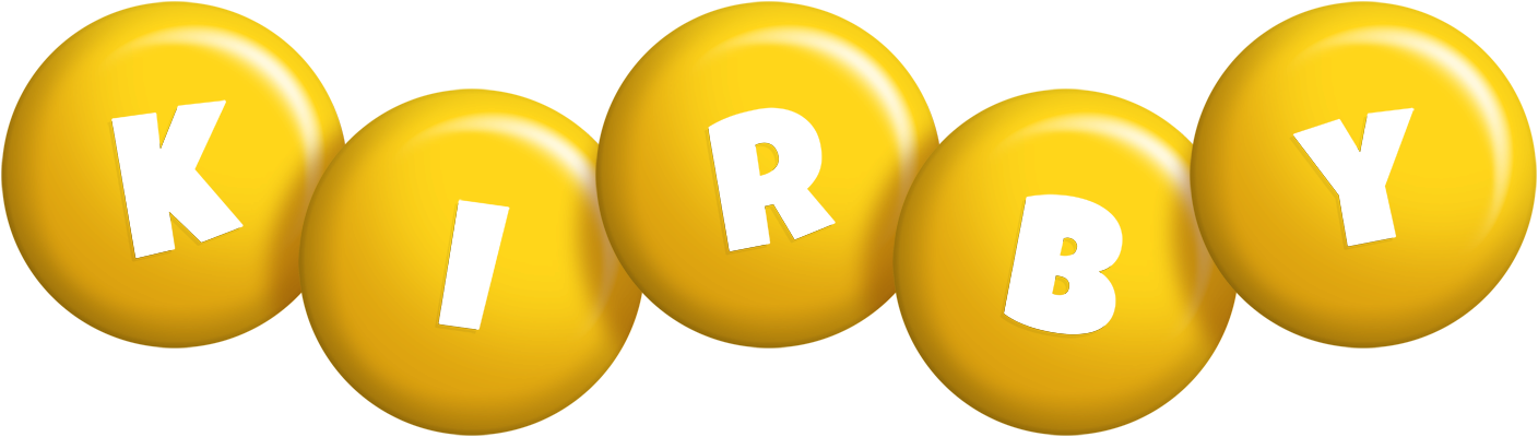 Kirby candy-yellow logo