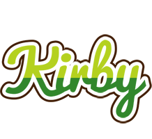 Kirby golfing logo