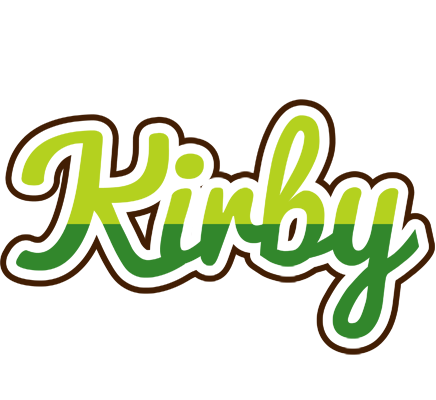 Kirby golfing logo