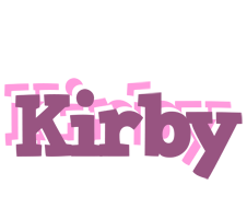 Kirby relaxing logo