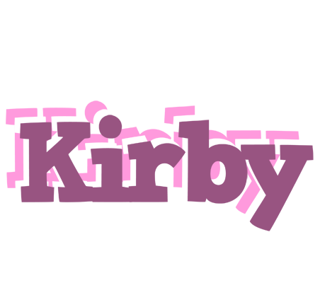 Kirby relaxing logo
