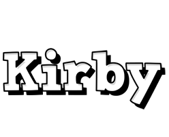 Kirby snowing logo