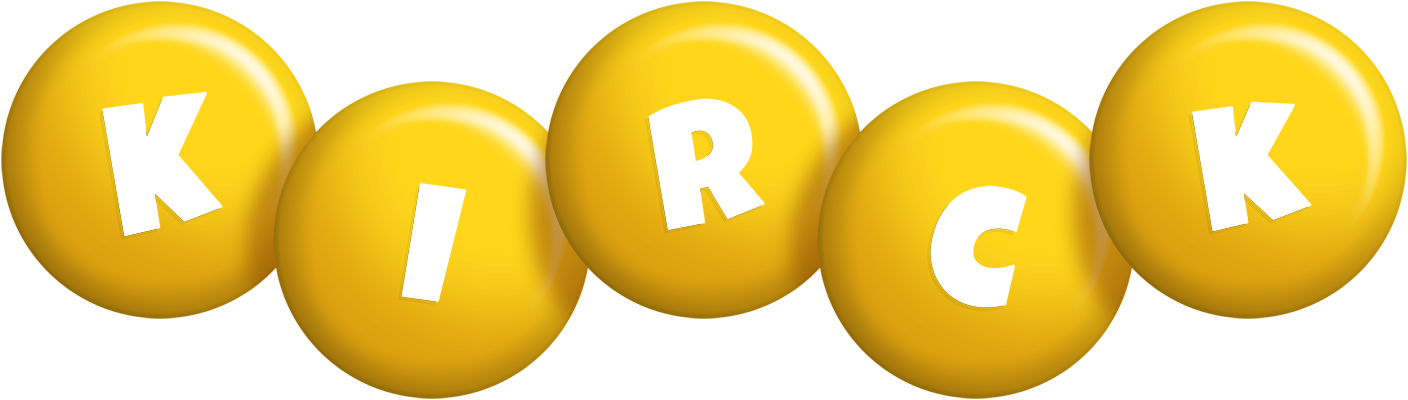 Kirck candy-yellow logo